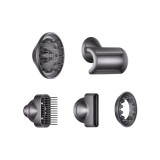Фен Dyson Supersonic HD07 (фуксия/яркий никель) с 5 насадками, черным дорожным чехлом и подставкой